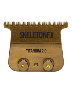 Snijmes Titanium 2.0 SKELETONFX Trimmer Goud - Tondeuse Shop