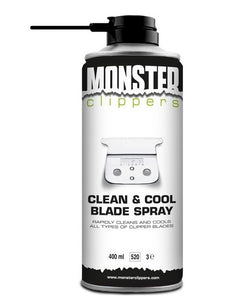 Monster Clippers Clean & Cool Blade Spray (400ml) - Tondeuse Shop