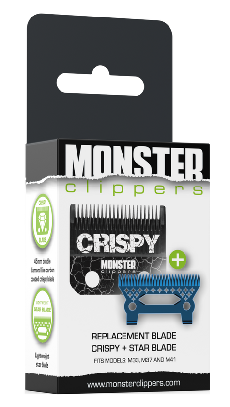 Monster Clippers Crispy + Star Blade Snijmes - Tondeuse Shop