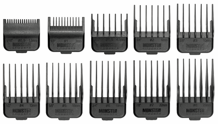 Premium Dubbel Magnetische Opzetkammen Zwart - Tondeuse Shop