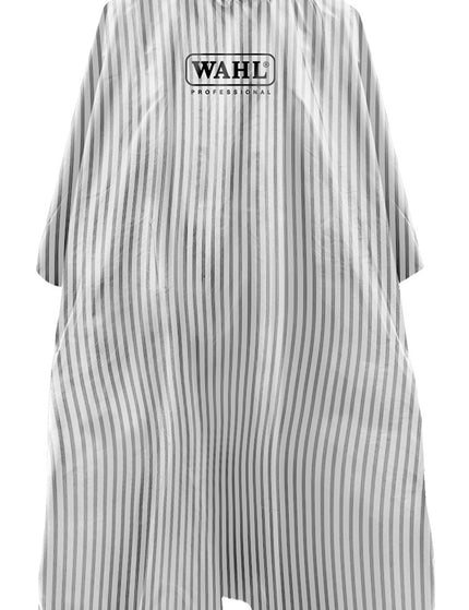 Barber Cape Pinstripe White