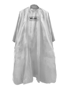 Barber Cape Pinstripe White